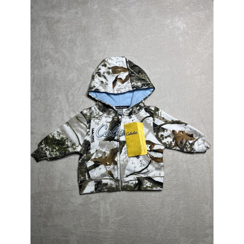 Cabela's Baby Zip Hoodie Jacket 0-3 Months Snow Zonz Outdoors New Born NWT